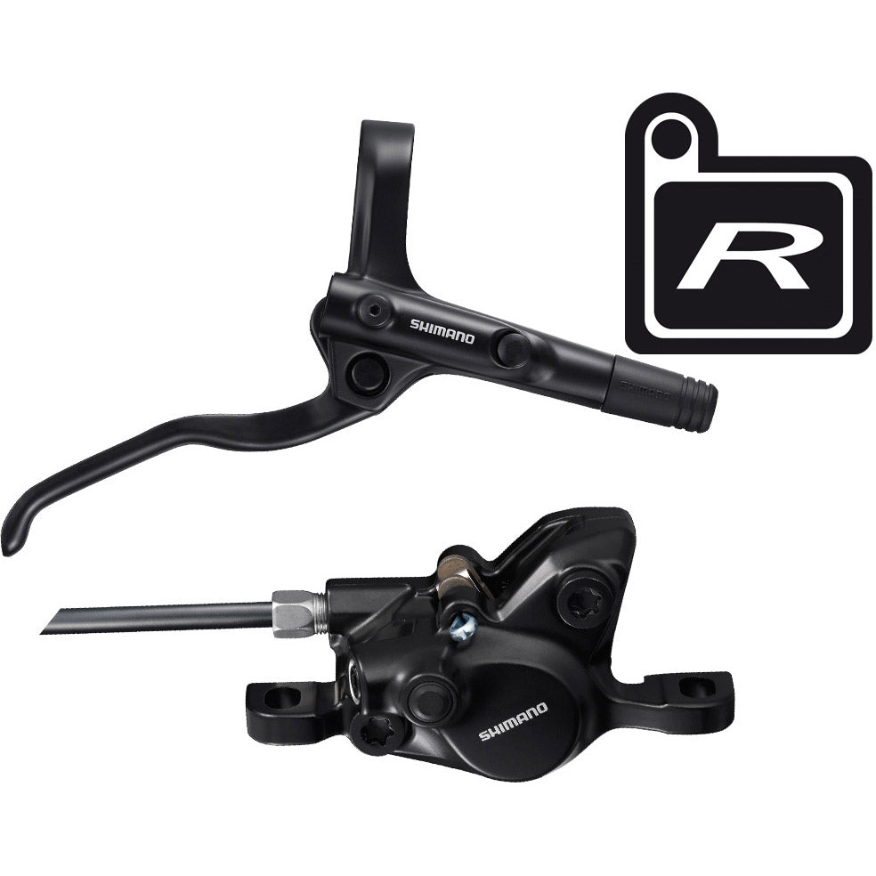 Shimano schijfremset MT200 achter kort 145cm zwart