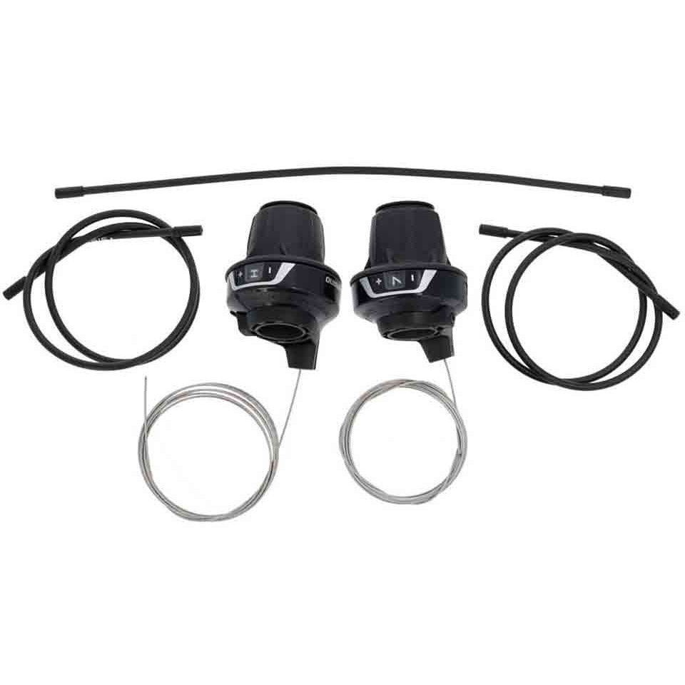 Shimano revoshifters Tourney 3x7v SL-RV zwart/zwart