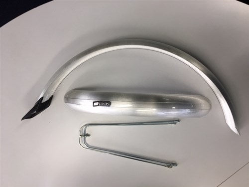 STEL SPATBORDEN 20" 50 PVC ZILVER Eurofender