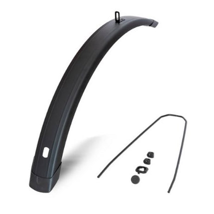 VOORSPATBORD 28" 72mm vlak mat Zwart Eurofender Tempo square