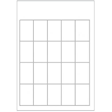 Prijskaartvel - A4 - 20 kaarten per vel
