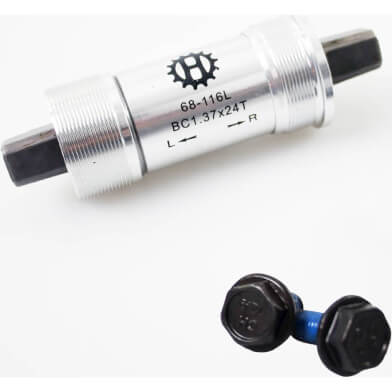 Bottom bracket 68/116mm BSA aluminum cups