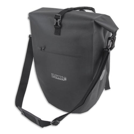 Lynx FIETSTAS enkel tpu 28L Zwart waterdicht e-bike Hayes