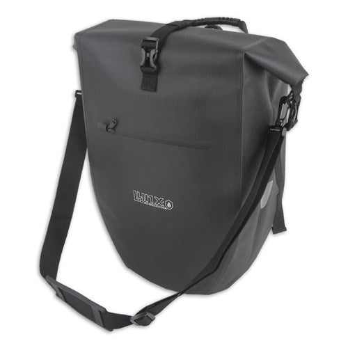 Lynx FIETSTAS enkel tpu 28L Zwart waterdicht e-bike Hayes