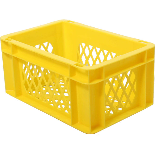 Fietskrat / bagagekrat mini geel 30x20x14,5cm