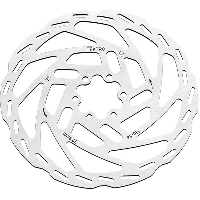 Tektro rotor TR180-54 ø180 2,3mm zilver