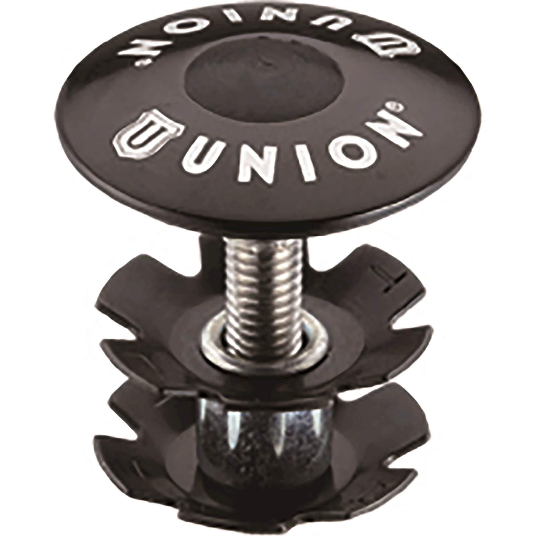 Union balhoofd plug/kap  Ahead 1 inch zwart