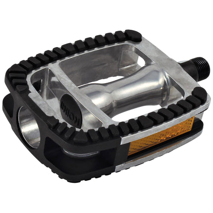 Union pedalen SP-812 EDB as alu zilver/non-slip zwart OEM