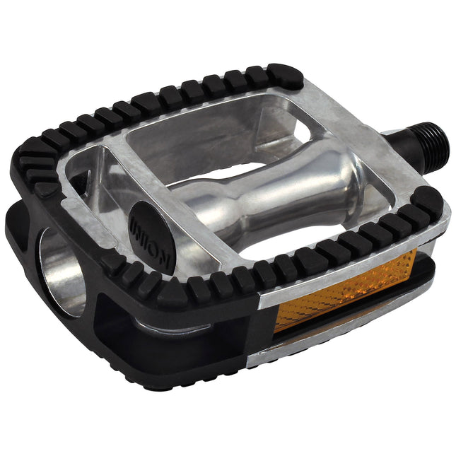 Union pedalen SP-812 EDB as alu zilver/non-slip zwart OEM
