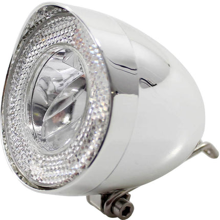 Union headlamp UN-4930 Retro dynamo 40 lux chrome