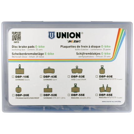 Union schijfremblokset DBP-26E E-Bike organisch/Kevlar (25pr)