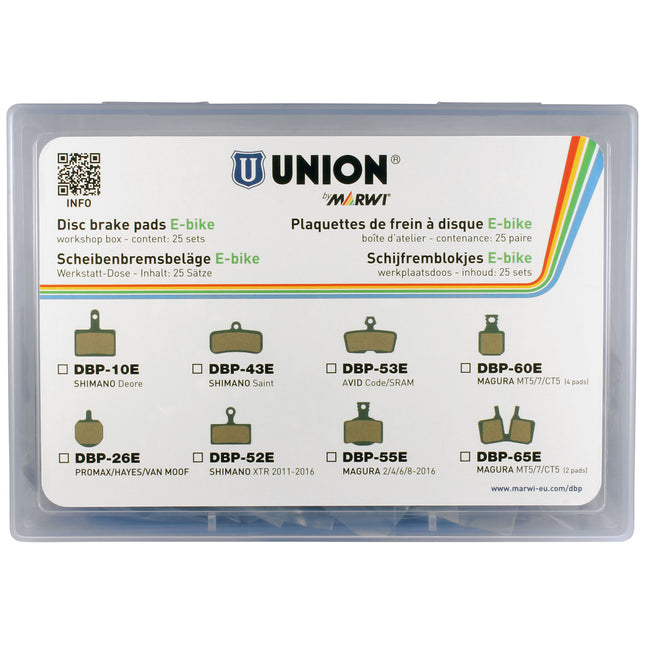Union schijfremblokset DBP-65E E-Bike organisch/Kevlar (25pr)