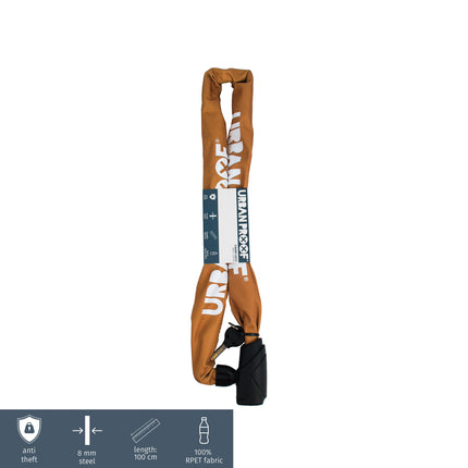 UrbanProof chain lock 8mm 100cm yellow
