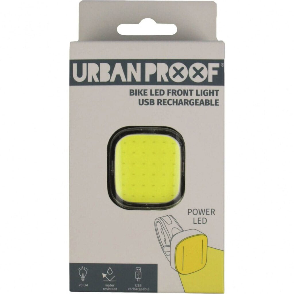 UrbanProof high power koplamp geel USB