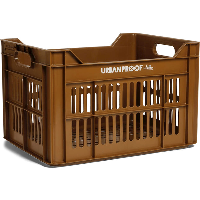 UrbanProof fietskrat 30L gerecycled Toffee Brown