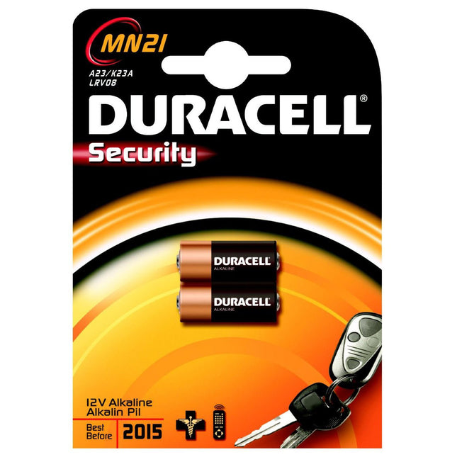 Batterij Duracell MN21 A23 K23A LRV08 12V Alkaline per 2