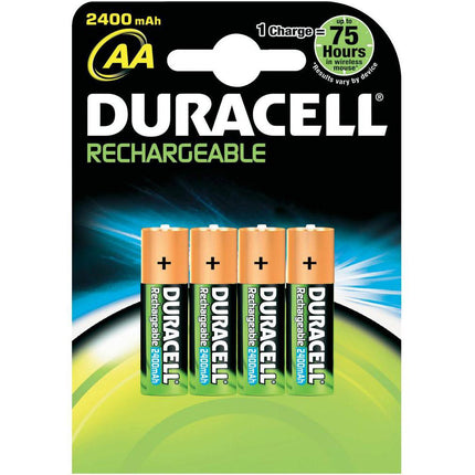 Batterij Duracell HR03/AAA  Oplaadbaar 900 mAh p/4