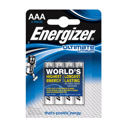 Energizer Ultimate Lithium FR03 AAA Blister de 4