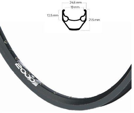 VELG 28" 622 ZAC2000 Zwart bus 13 36