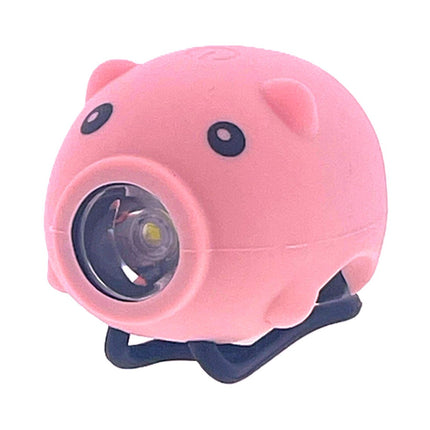 Lampe LED cochon PexKids avec trompette rose