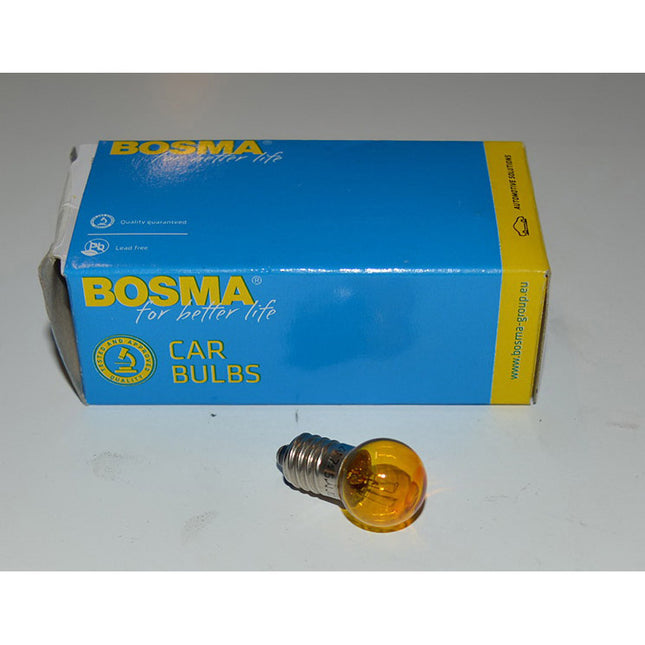 Lamp 12V 7.5W E10 geel  Solex Frankrijk