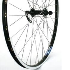 Roue avant Roland 28 Ryde ZAC19 Shimano QC400 noir Rayons inox