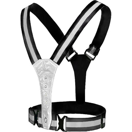 VWP reflecterend sportvest USB oplaadbaar LED one size antra.