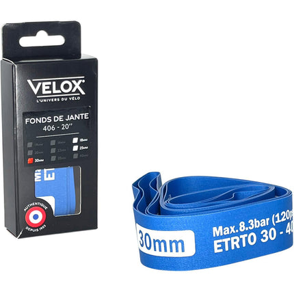 Velox fond de jante Cargo/VTT 20" 30mm nylon/pvc (2p)