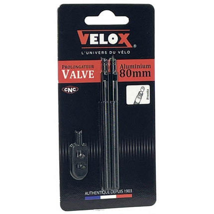 Rallonge de valve Velox semi-filetée 80mm (2pcs)
