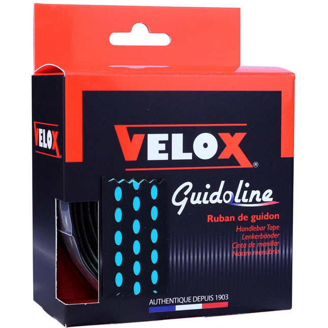 Velox stuurtape Bi-color 3.0 zwart/hemelsblauw (2st)