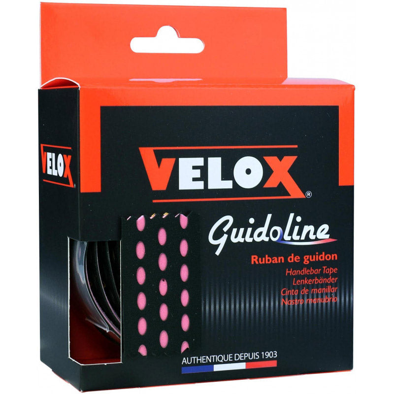 Velox stuurtape Bi-color 3.0 zwart/roze (2st)