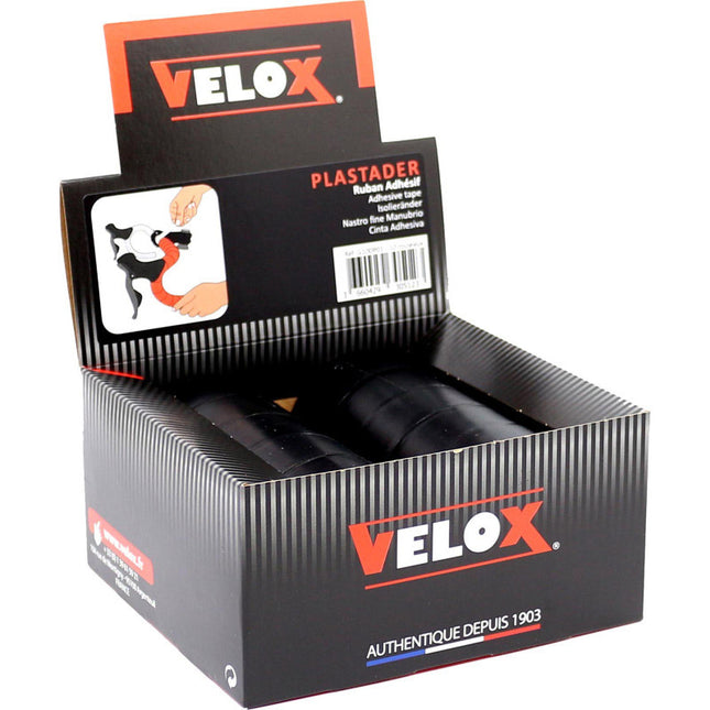 Ruban adhésif Velox Plastader 101 8x20mm noir (10 pièces)