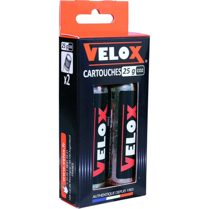 Velox CO2 cartridge with screw thread 25g (2 pcs)