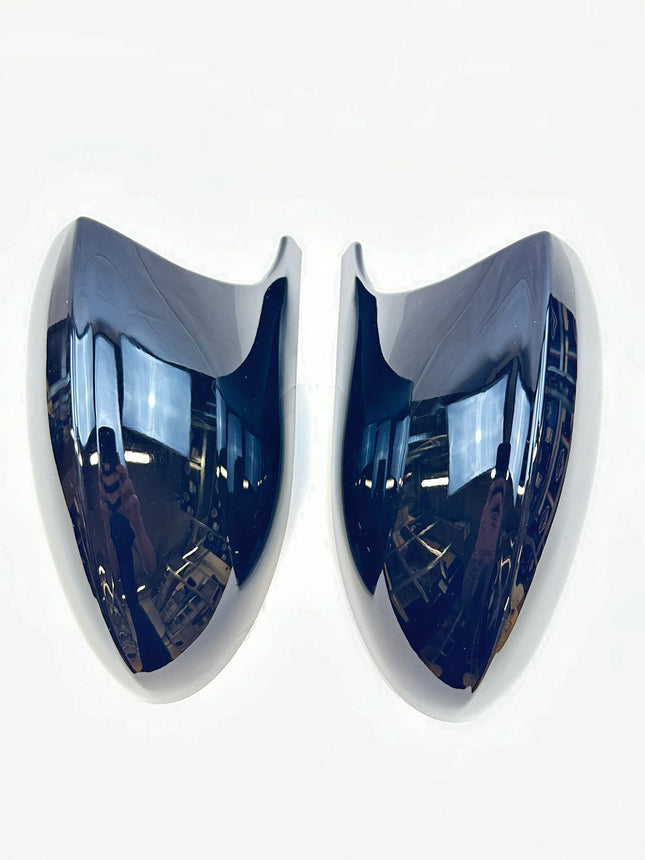 BMW Styling - Pre-Facelift (tot 2009) Styling 1 Serie / 3 serie E81, E82, E87, E88, E90, E91, E92 Spiegelkappen - Volledig hoogglans zwart EVO 1