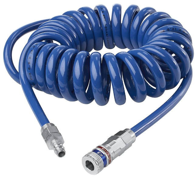 Spiraalslang blauw 8mm