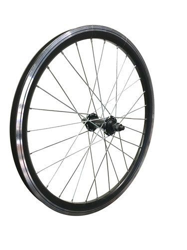 Voorwiel 20x1.75 Alu Zwart