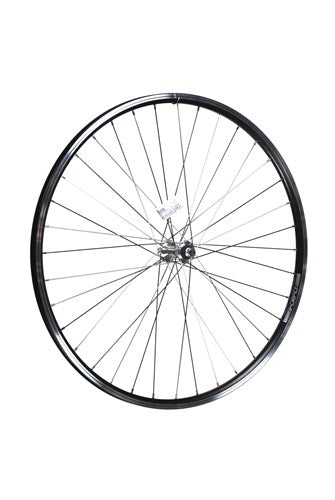 VOORWIEL 28" 622 Zwart velgrem geslepen zijkant RVS spaak