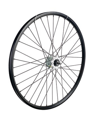 VOORWIEL 28" 622 Zwart Zwarte spaak Naafdynamo Rollerbrake
