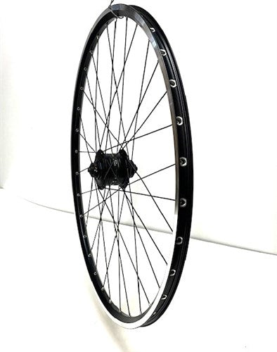 VOORWIEL 28" 622 Zwart gesl. Zwarte spaak Naafdynamo centerl