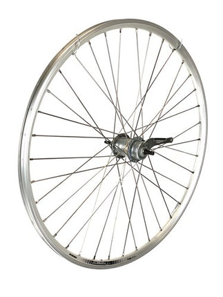 ACHTERWIEL 28" 622 Zilver 3V Remnaaf spaak 13