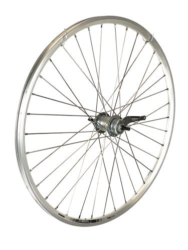 ACHTERWIEL 28" 622 Zilver 3V Remnaaf spaak 13