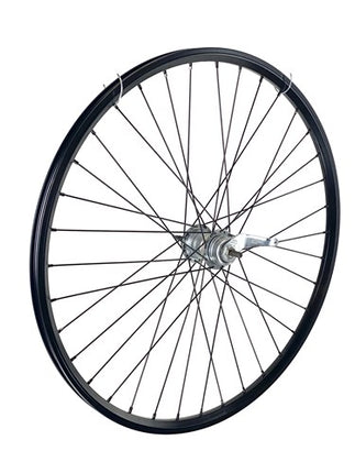 ACHTERWIEL 28" 622 Zwart Zwarte spaak 3V remnaaf
