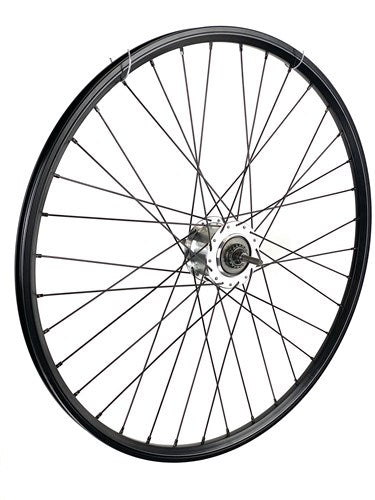 ACHTERWIEL 28" 622 Zwart Zwarte spaak 8V schijfrem