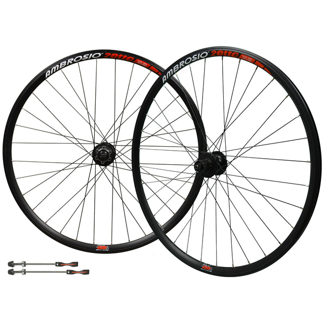 Ambrosio wielset Duetto 29" disc 6-gaats zwart