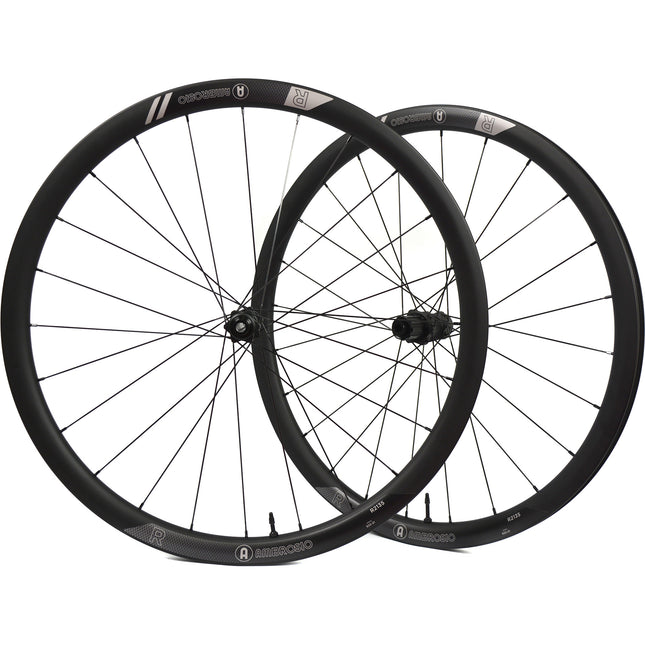 Ambrosio wielset R2135 28" disc centerlock steekas carbon