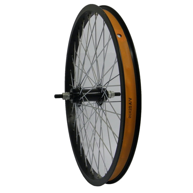 Achterwiel 20" Freestyle 3/8-as 48-gts zwart