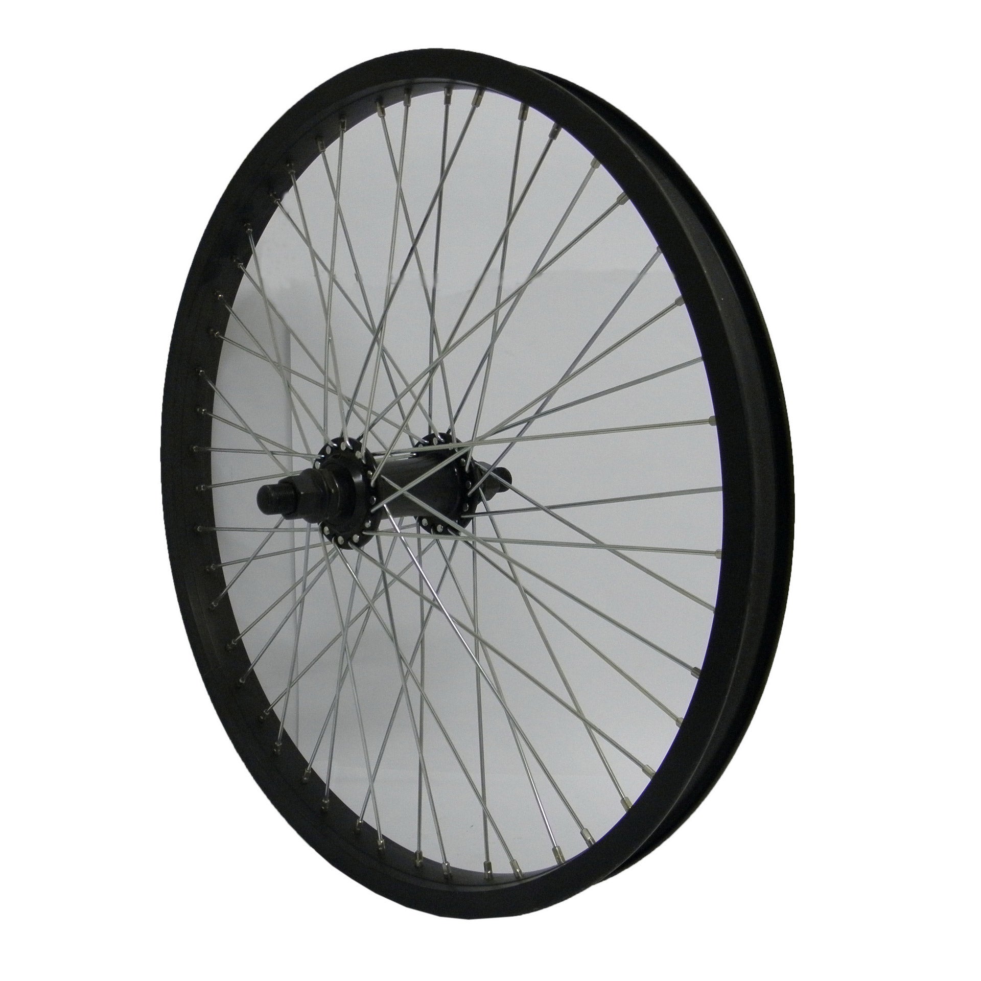 Voorwiel 20" Freestyle  14mm as 48-gts zw/zw