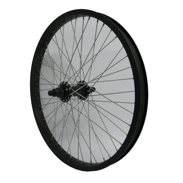 Voorwiel 20" Freestyle  14mm as 48-gts zw/zw