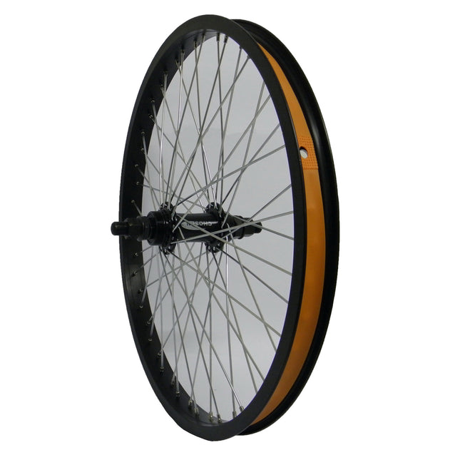 Achterwiel 20" Freestyle 14mm as 48-gts zw/zw freewheel