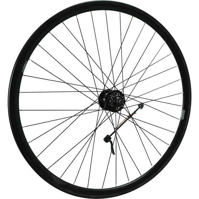 Achterwiel 28" disc 475 naaf uitval Dutch 19 velg 36g zwart